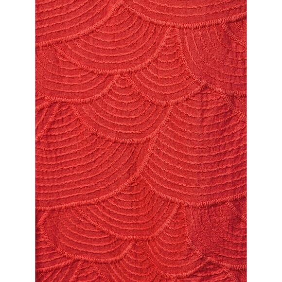 Chico's Promenade Embroidered Top in Hibiscus 3/4 Sleeve Size 3 - XL - 16 - Picture 3 of 11